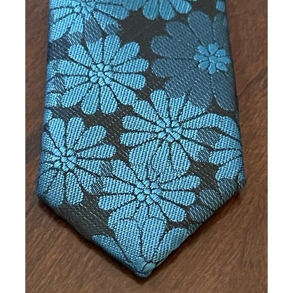 Hi Tie Green Hand Made 100% Silk Men’s Neck Tie - Picture 6 of 9